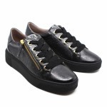 DL Sport sneaker Zwart leder 6308